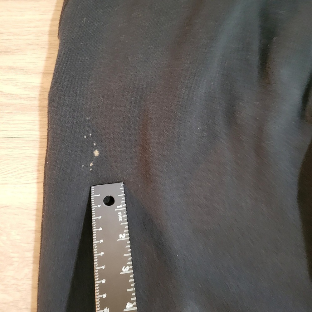 Polo Ralph Lauren Mens Black Fleece Jogger Sweatpants Red Pony Logo Large Flaw - Picture 6 of 8